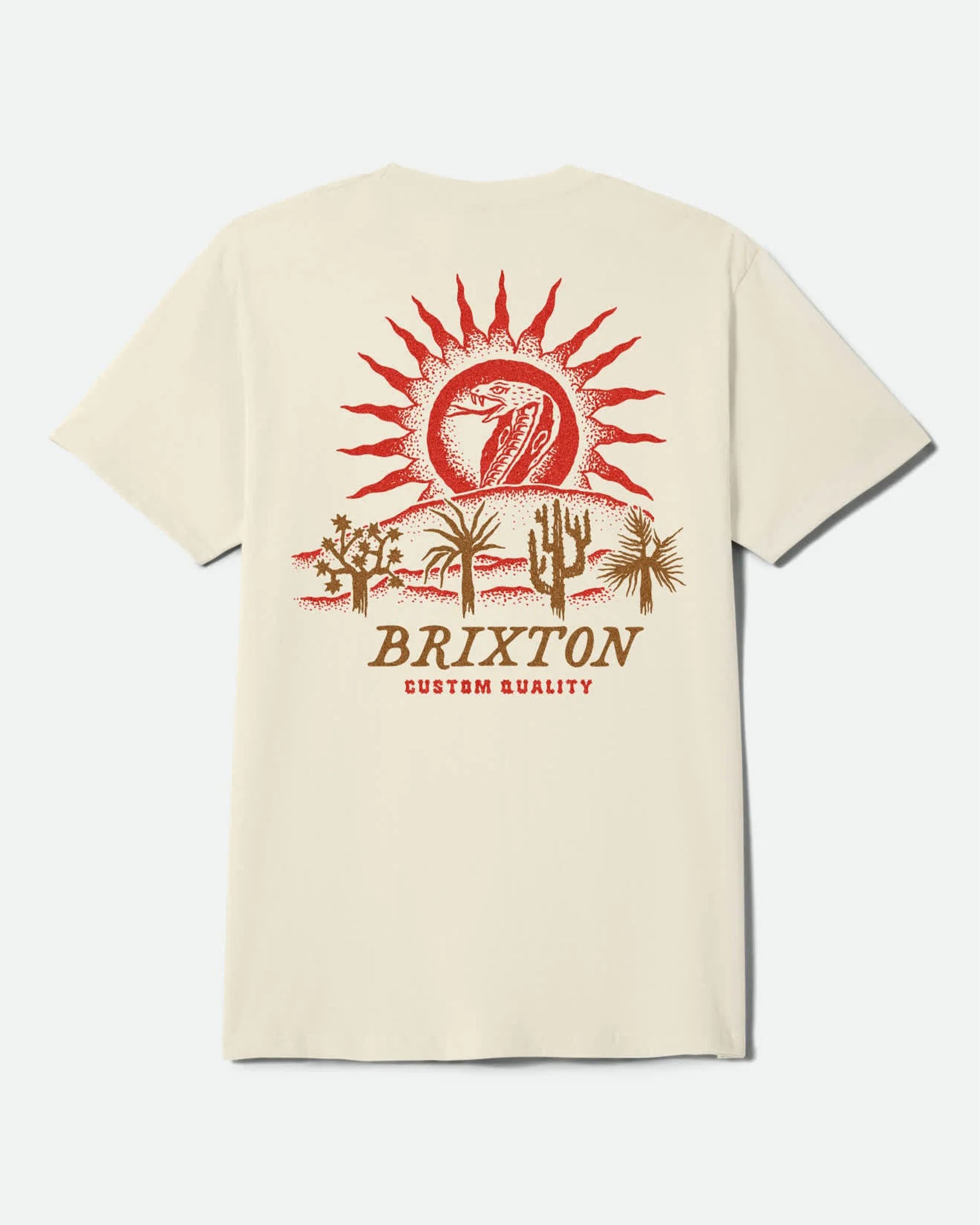 Brixton Dark Paradise Short Sleeve T-Shirt - Cream