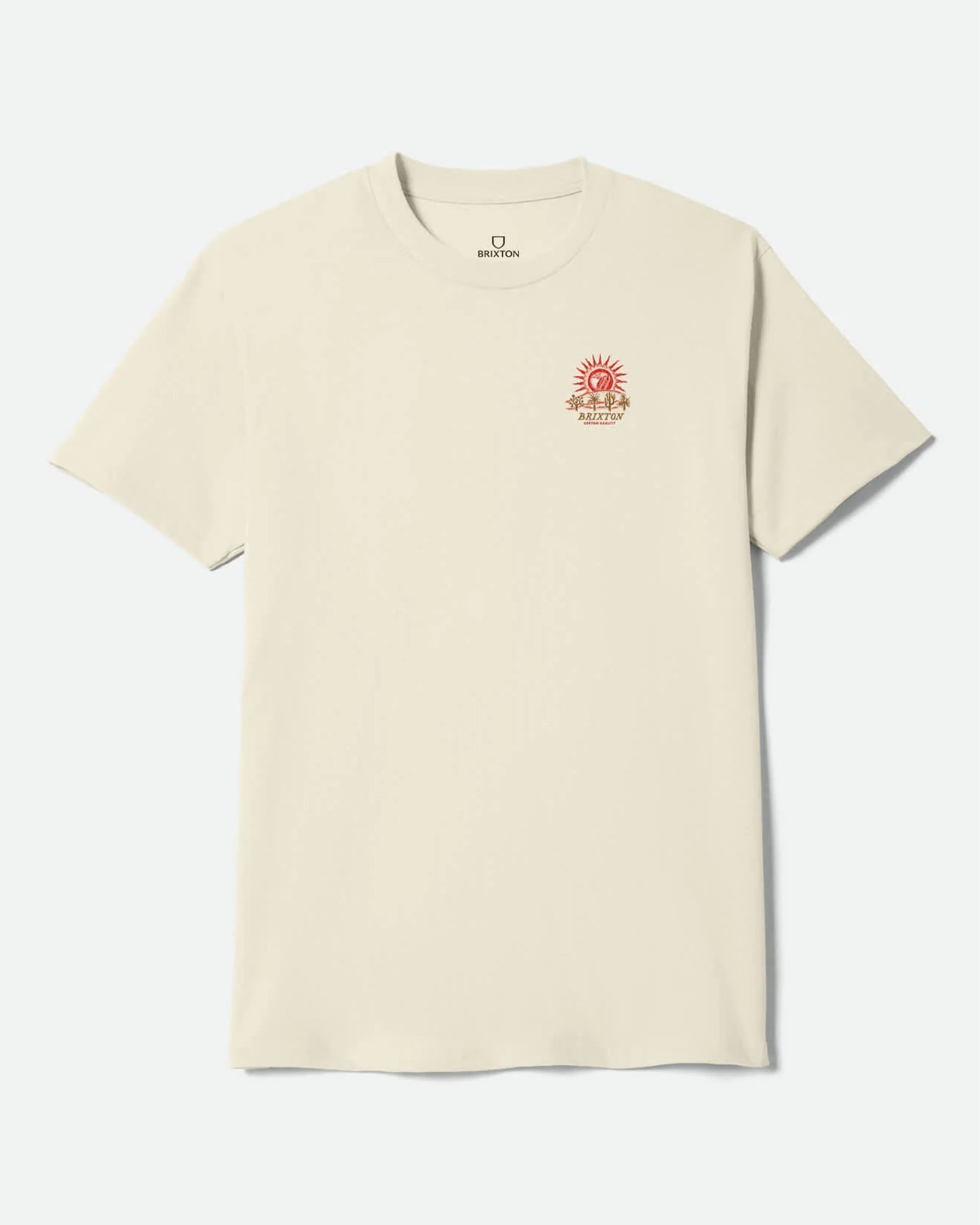 Brixton Dark Paradise Short Sleeve T-Shirt - Cream