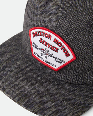 Brixton Dyson Snapback Hat - Black Herringbone