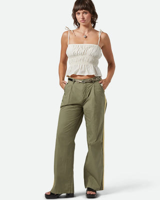 Brixton Women's Eden Smocked Top - Off White