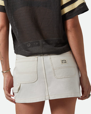 Brixton Women's Essex Painter Mini Skirt - Egret White