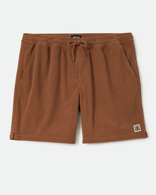 Brixton Everyday Corduroy Short - Tobacco Brown