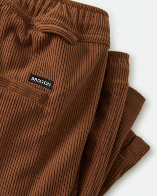 Brixton Everyday Corduroy Short - Tobacco Brown