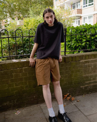 Brixton Everyday Corduroy Short - Tobacco Brown