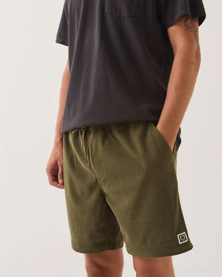 Brixton Everyday Corduroy Short - Dark Olive