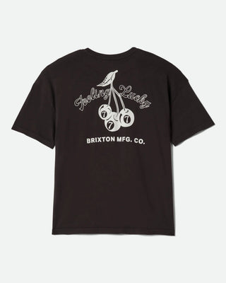 Brixton Feeling Lucky Oversized Boyfriend Short Sleeve T-Shirt - Black