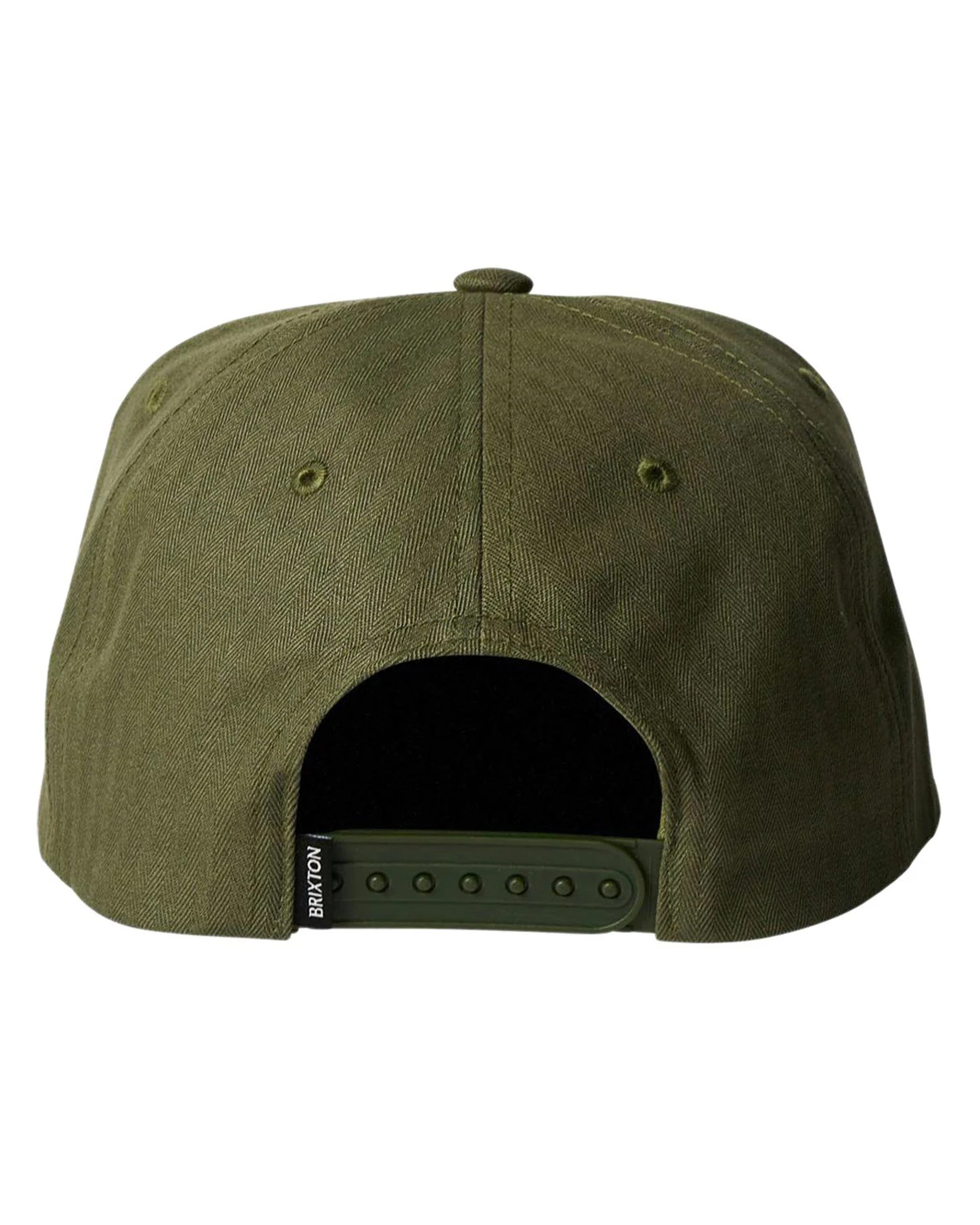 Brixton Fender Factory Netplus MP Snapback Hat - Olive Surplus