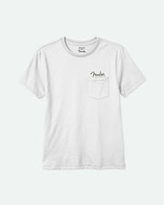 Brixton Fender Volume Short Sleeve Tailored Pocket T-Shirt - White