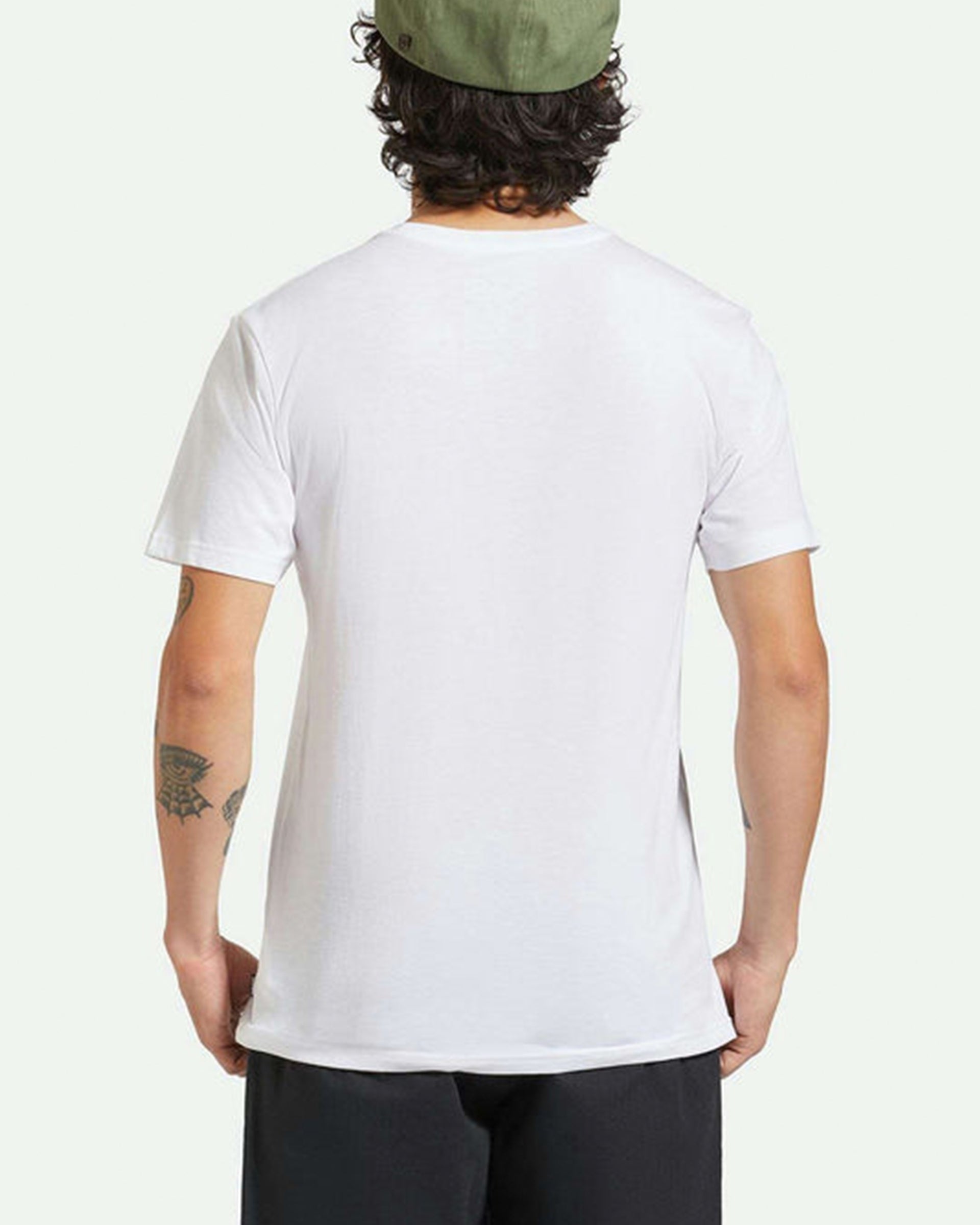 Brixton Fender Volume Short Sleeve Tailored Pocket T-Shirt - White