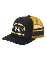 Brixton x Ford Built Tough Trucker Hat - Burnt Rubber/Empire Yellow