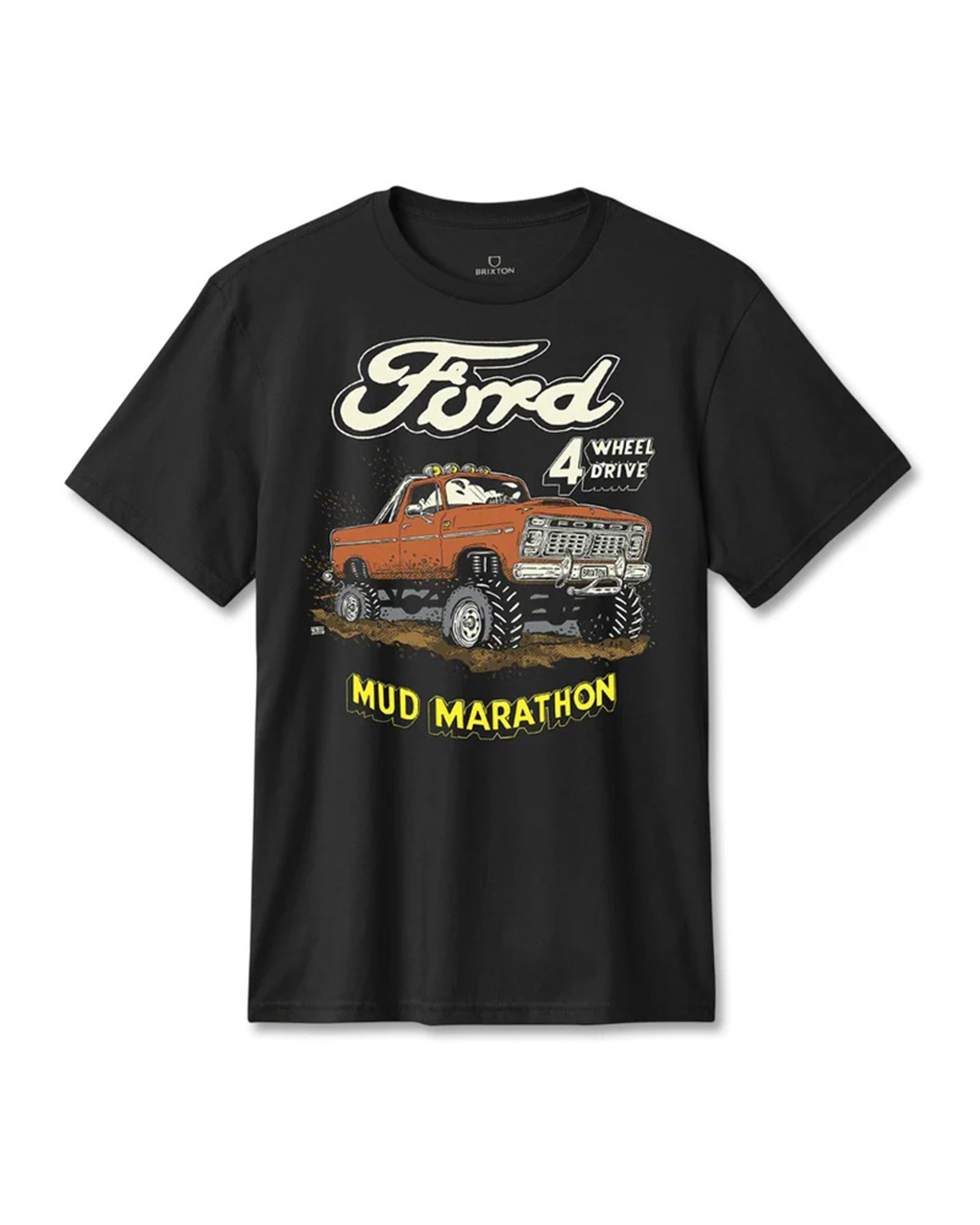 Brixton x Ford Mud Marathon Short Sleeve Standard T-Shirt - Burnt Rubber