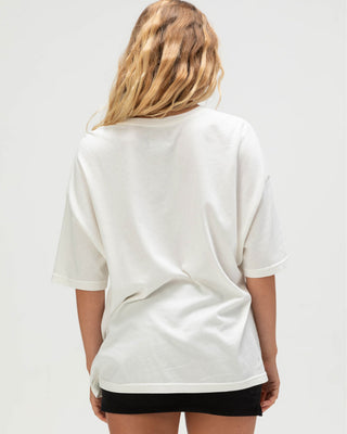 Brixton x Ford Truck Country Oversized Boyfriend Short Sleeve T-Shirt - Wimbledon White
