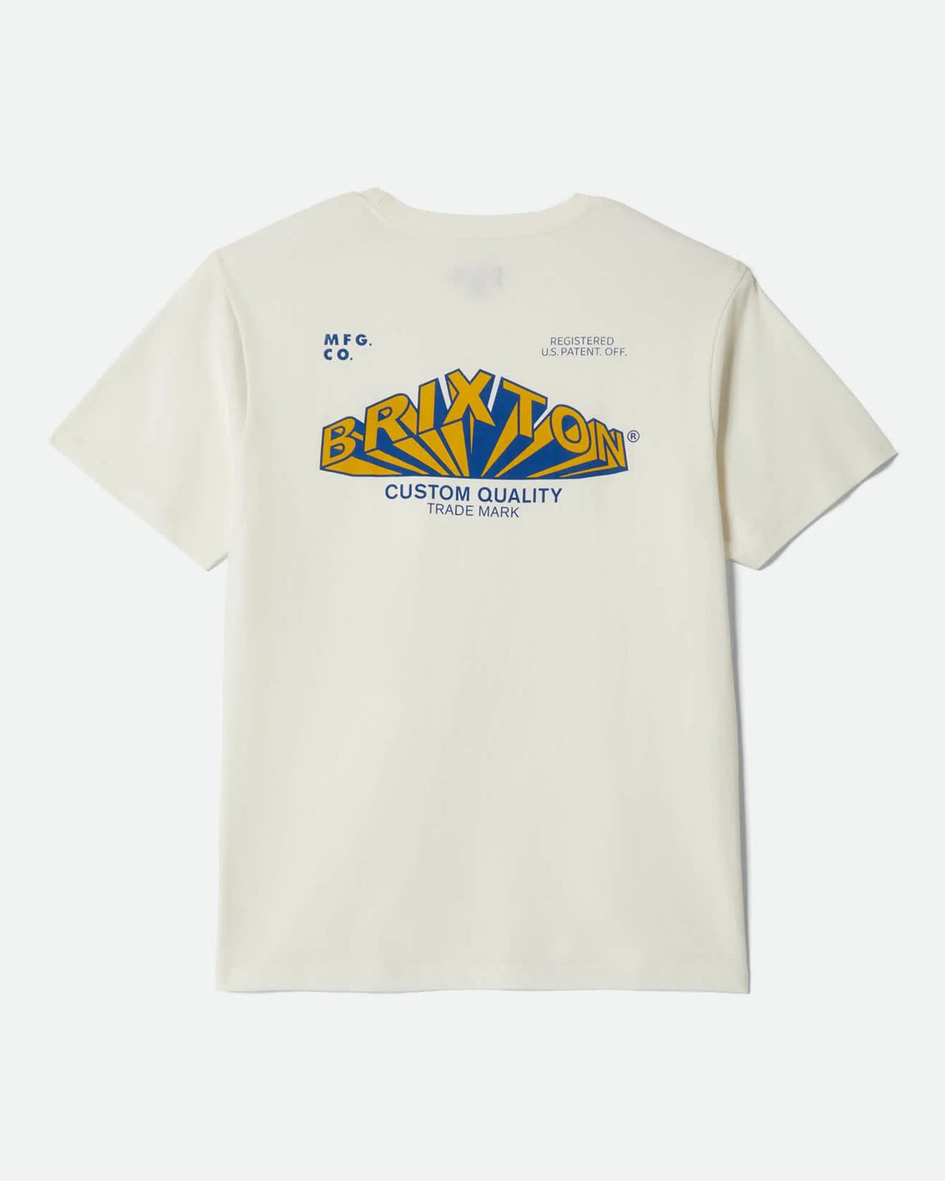 Brixton Forman S/S Standard T-Shirt - Off White Worn Wash