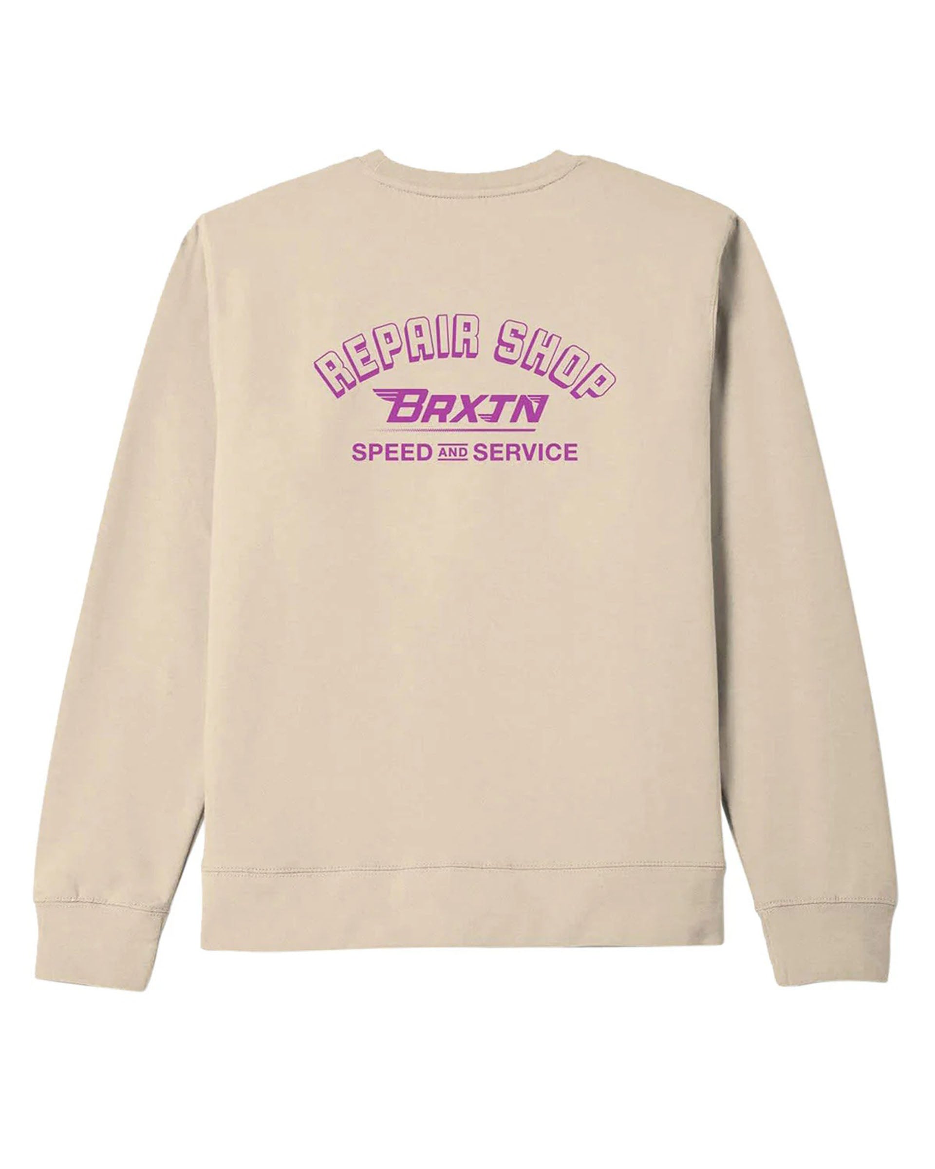 Brixton Free Crew Sweatshirt - Bone