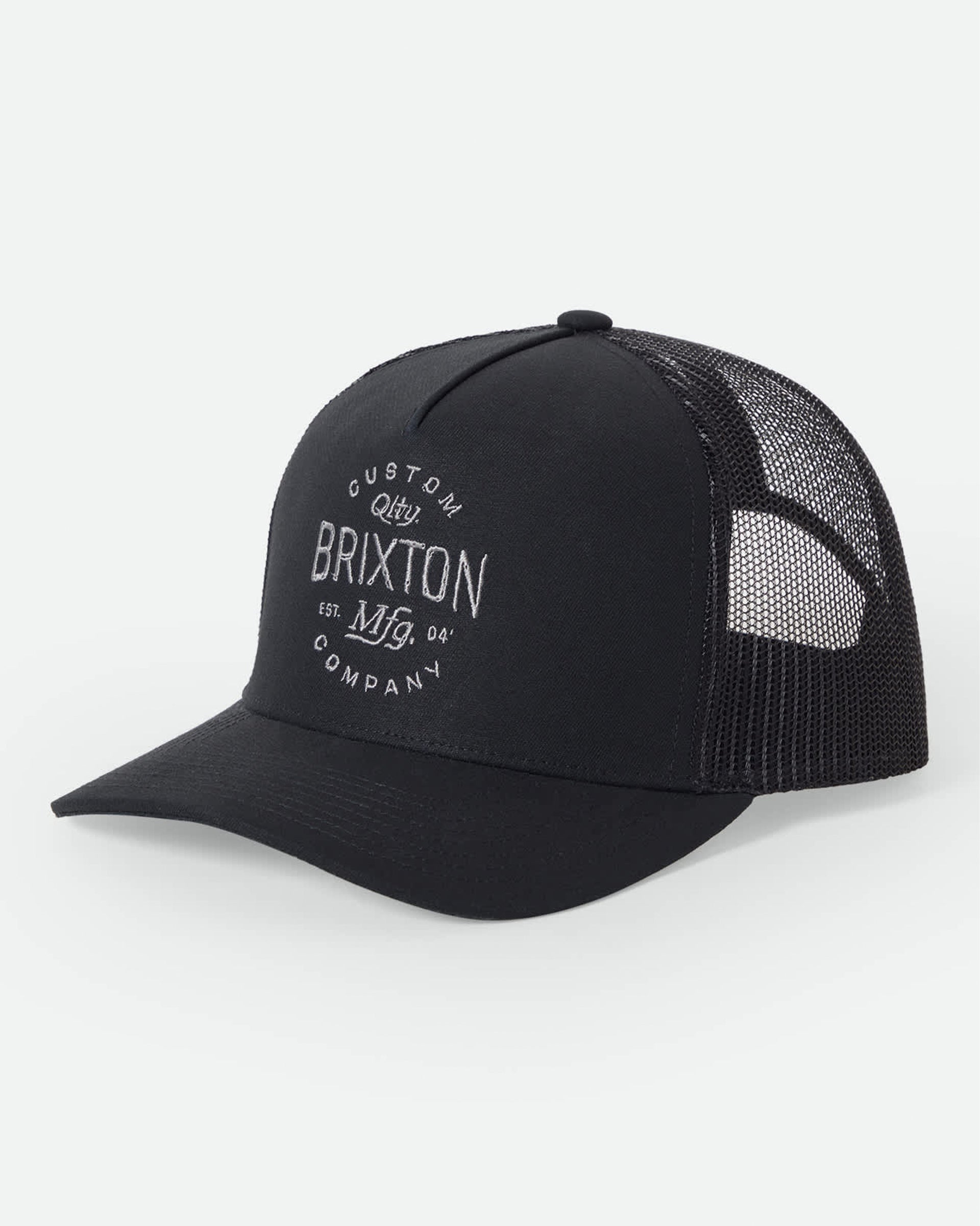 Brixton Fremont Netplus Trucker Hat - Black/Black