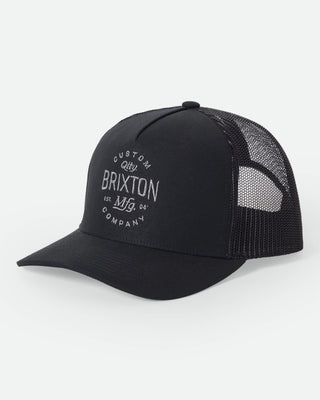 Brixton Fremont Netplus Trucker Hat - Black/Black