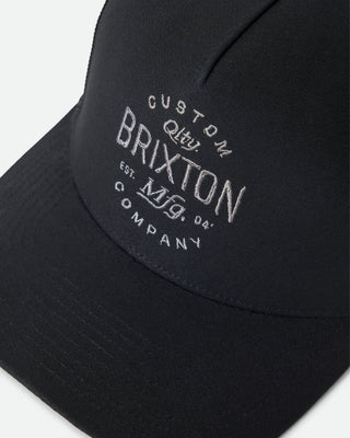 Brixton Fremont Netplus Trucker Hat - Black/Black