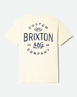 Brixton Fremont Short Sleeve Standard T-Shirt - Cream
