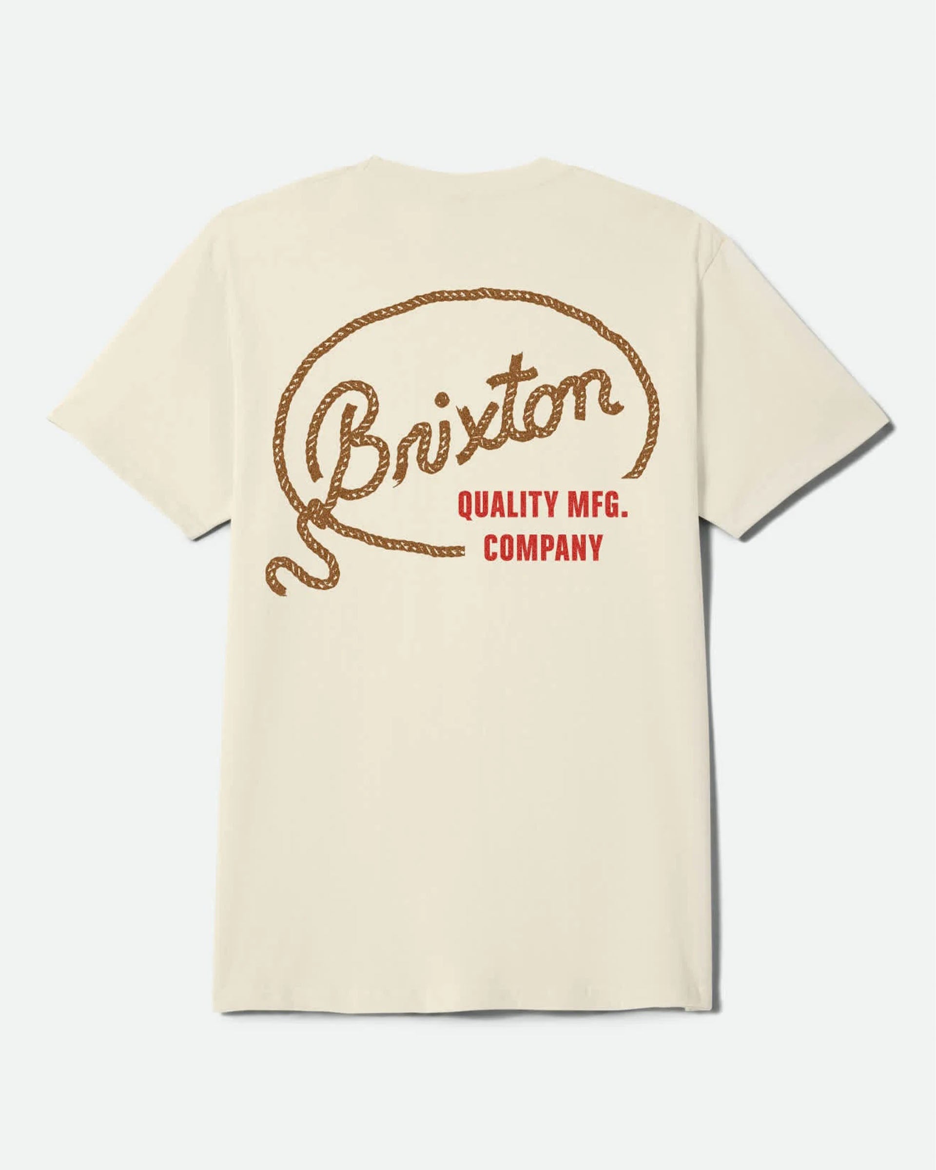 Brixton Gallatin Short Sleeve T-Shirt - Cream