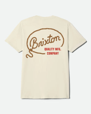 Brixton Gallatin Short Sleeve T-Shirt - Cream
