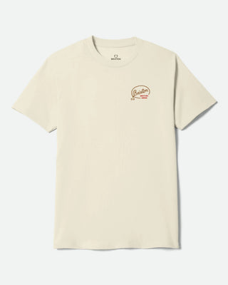 Brixton Gallatin Short Sleeve T-Shirt - Cream