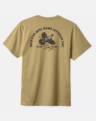 Brixton Game Short Sleeve Tailored T-Shirt- Khaki
