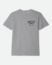 Brixton Garnet Short Sleeve T-Shirt - Heather Grey