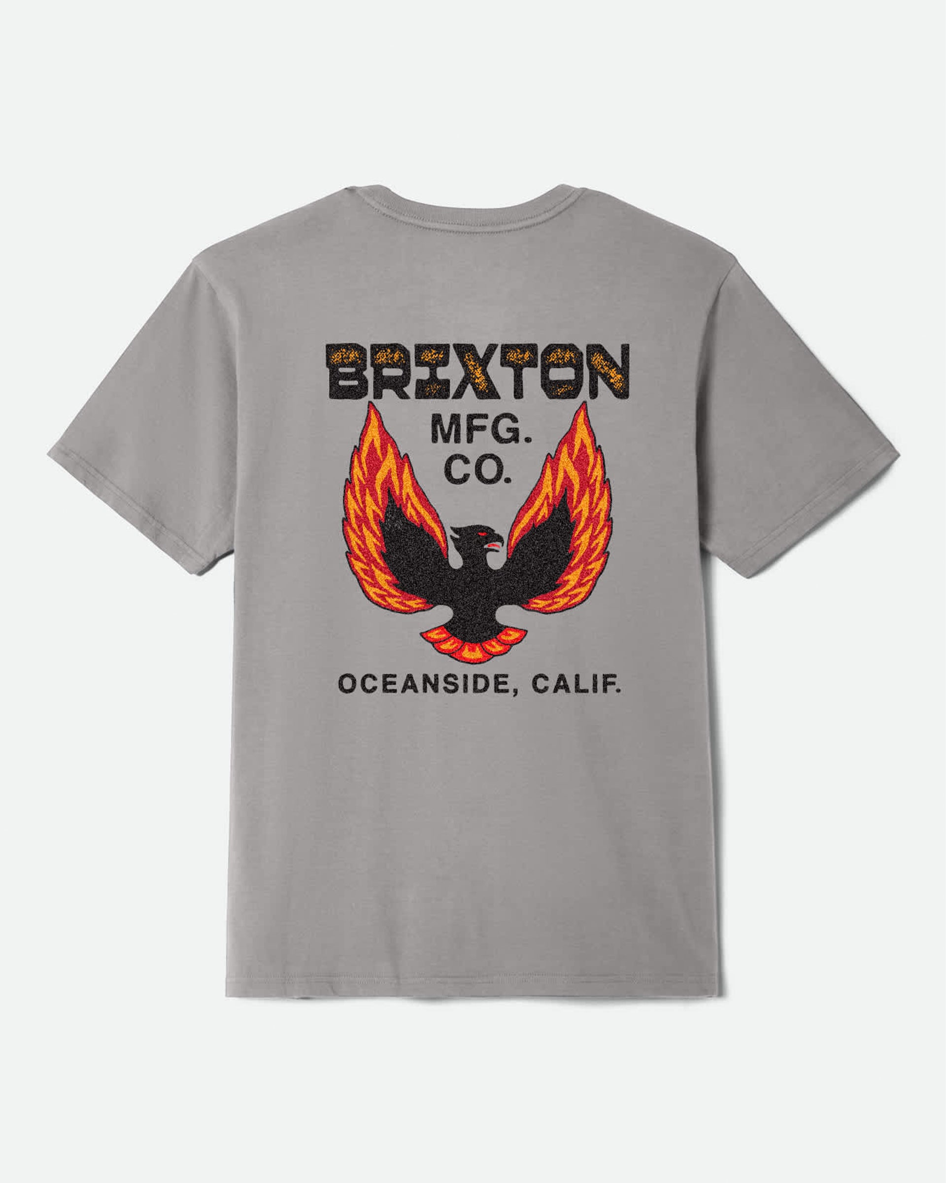 Brixton Garvey Short Sleeve Tailored T-Shirt - Heather Grey