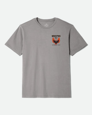 Brixton Garvey Short Sleeve Tailored T-Shirt - Heather Grey