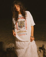 Brixton Women's The Getaway Oversized Boyfriend T-Shirt - Vintage White
