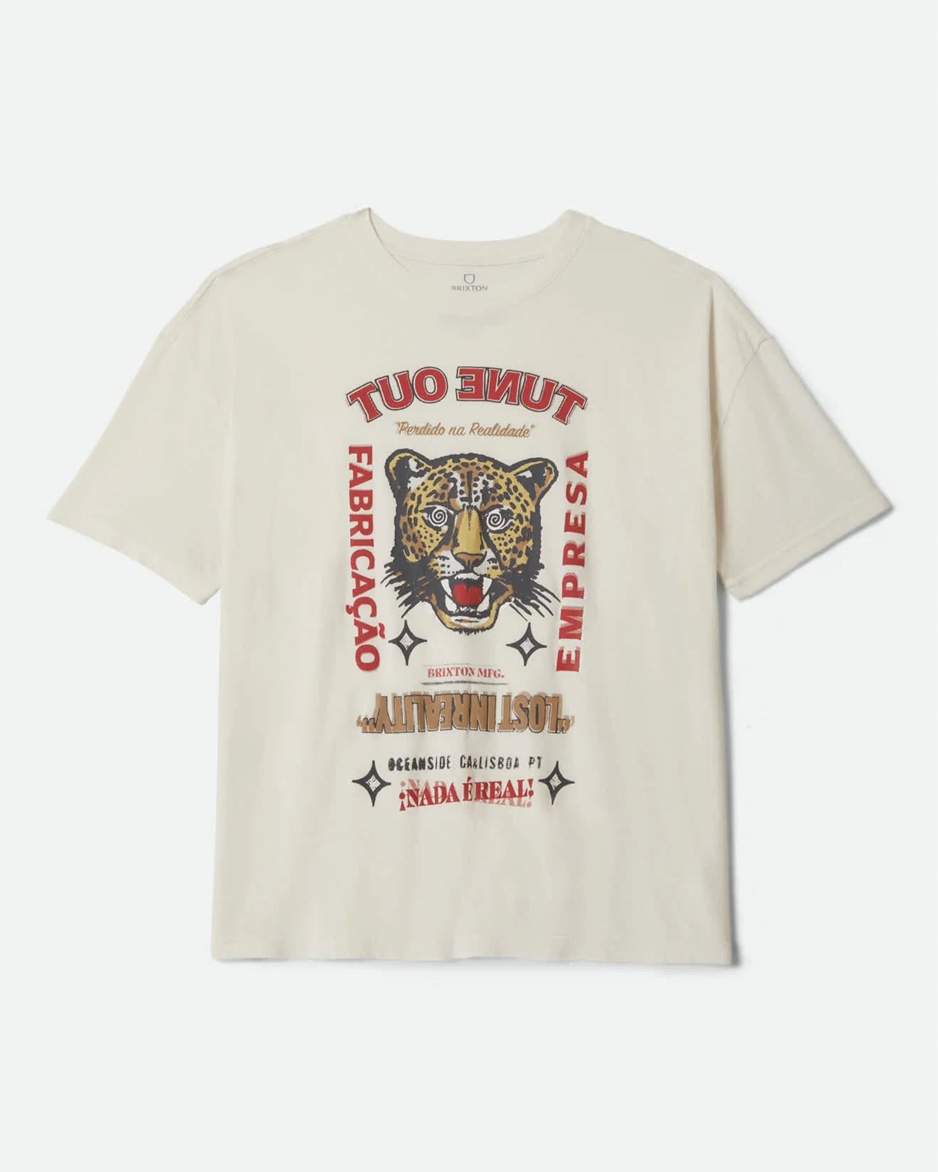 Brixton Women's The Getaway Oversized Boyfriend T-Shirt - Vintage White
