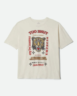 Brixton Women's The Getaway Oversized Boyfriend T-Shirt - Vintage White