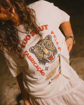 Brixton Women's The Getaway Oversized Boyfriend T-Shirt - Vintage White