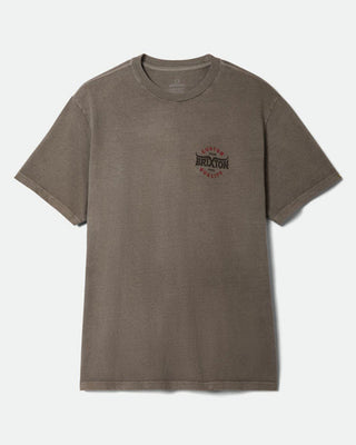 Brixton Gibson Short Sleeve Standard T-Shirt - Cinder Worn Wash