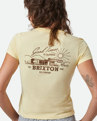 Brixton Women's Good Times Fitted Crew T-Shirt - Panna Cotta