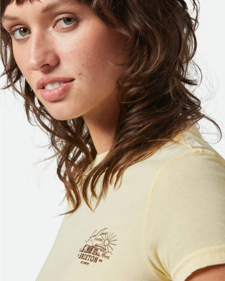 Brixton Women's Good Times Fitted Crew T-Shirt - Panna Cotta