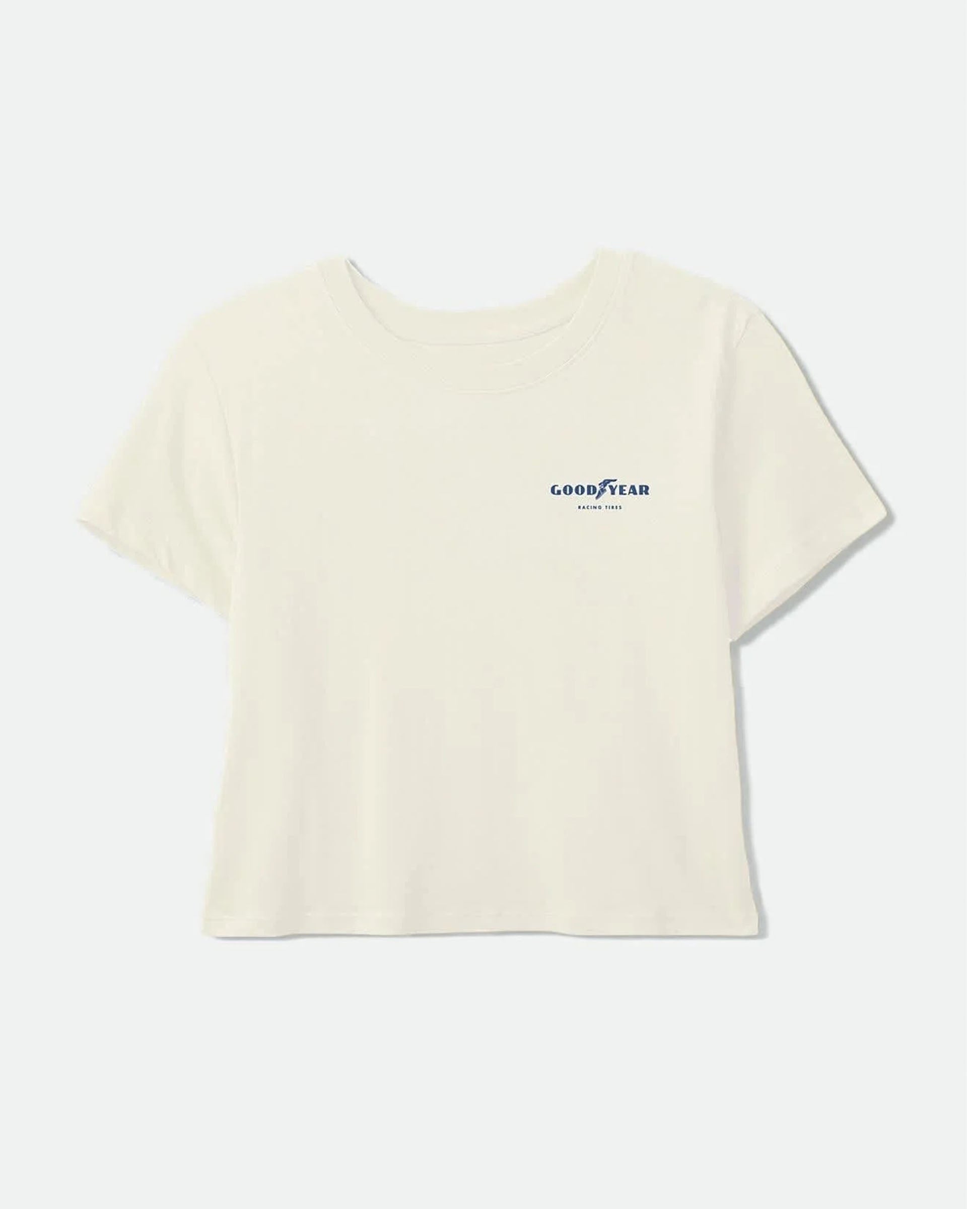 Brixton Women's Goodyear Burnout Boxy Crew T-Shirt - Off White