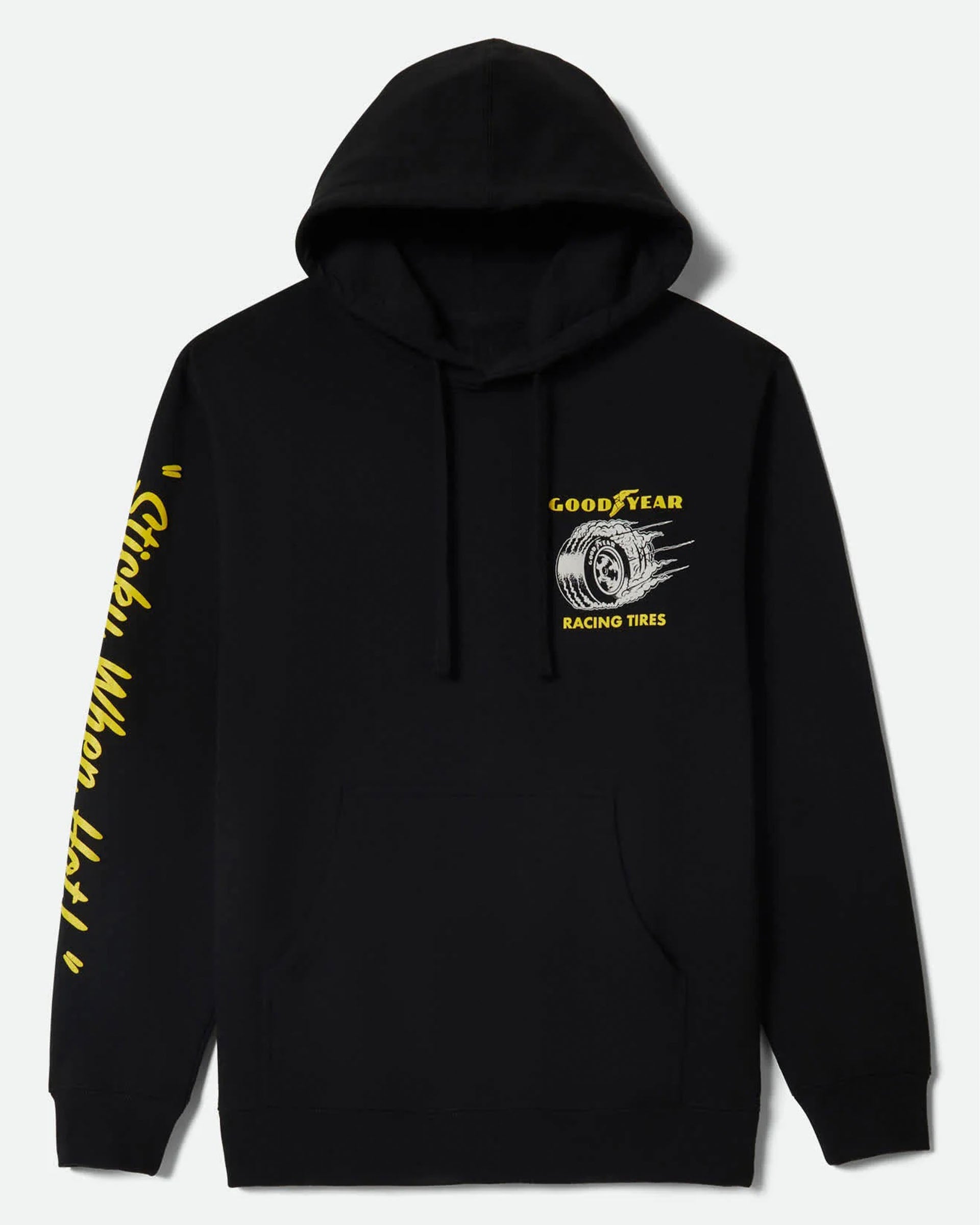 Brixton Goodyear Cheater Slick Hood - Black