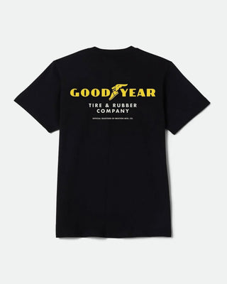 Brixton Goodyear Service Pocket Short Sleeve T-Shirt - Black