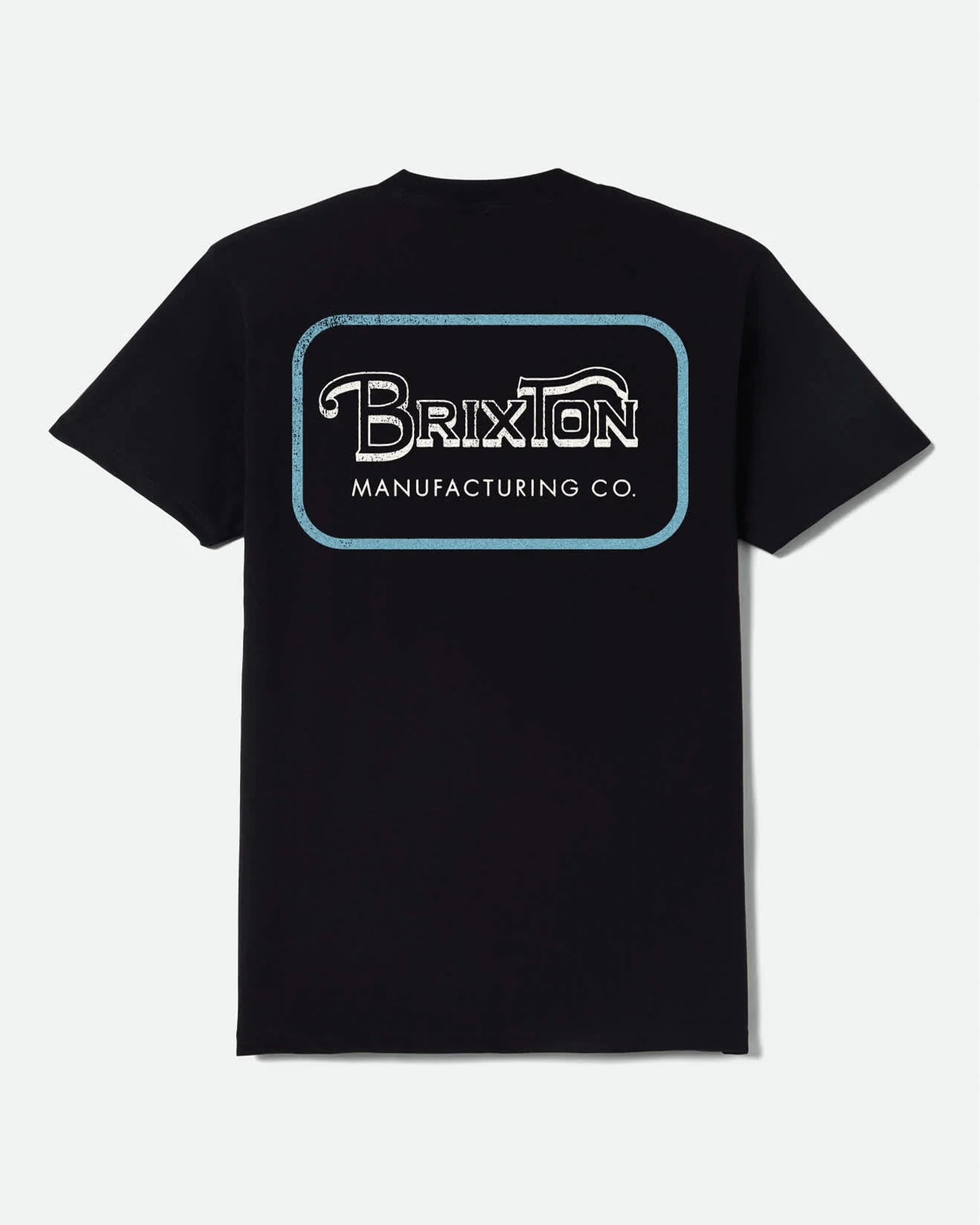 Brixton Grade S/S Standard T-Shirt - Black/Off White/Retro Blue