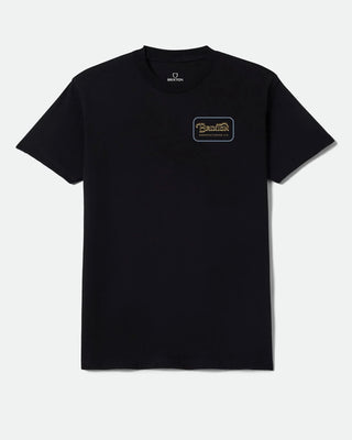 Brixton Grade Standard S/S T-Shirt - Black/Sunset/Grey Blue