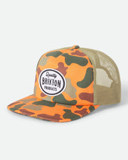 Brixton Henry MP Trucker Hat - Orange Duck Camo/Orange