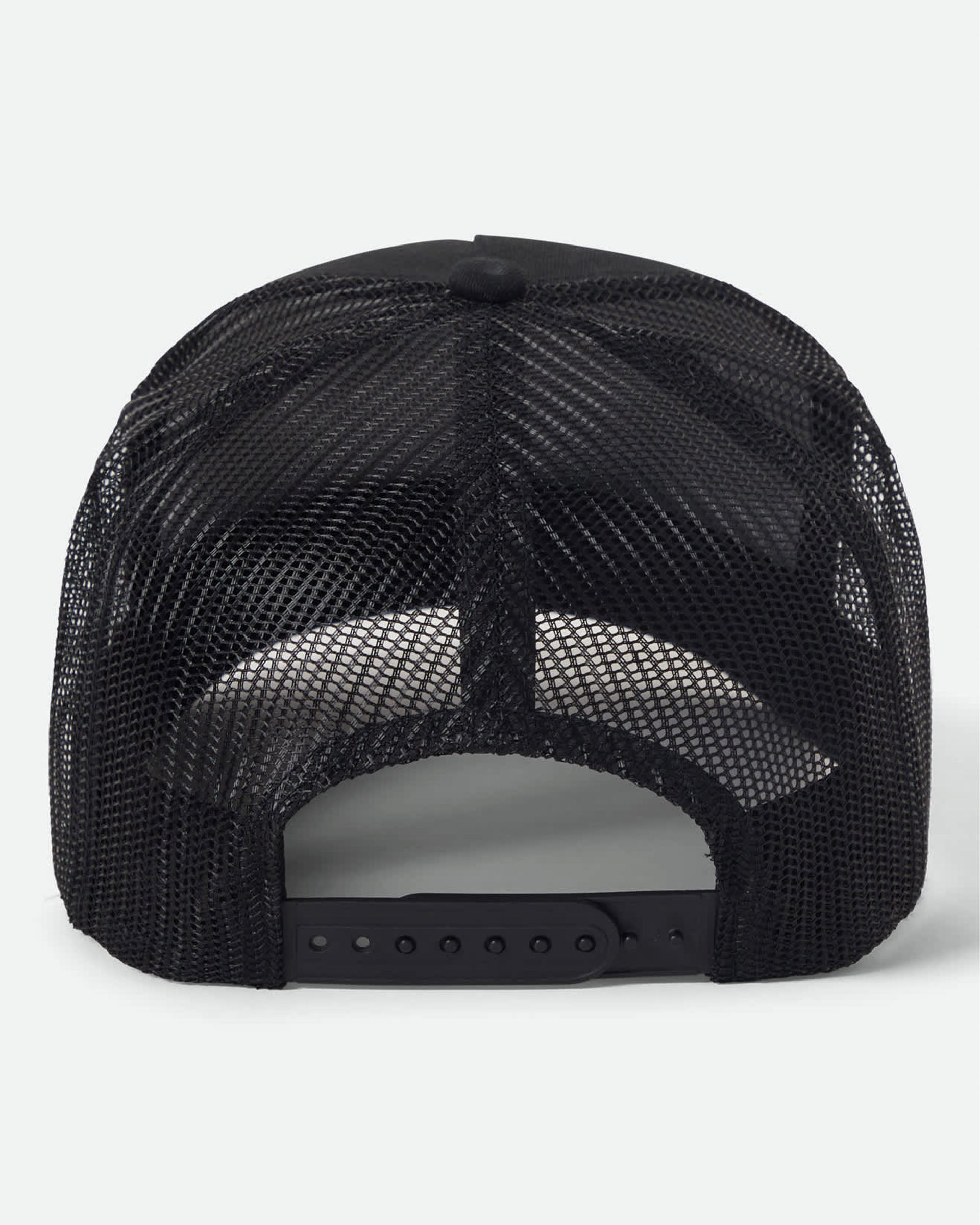 Brixton Hubal Netplus Trucker Hat - Black/Black
