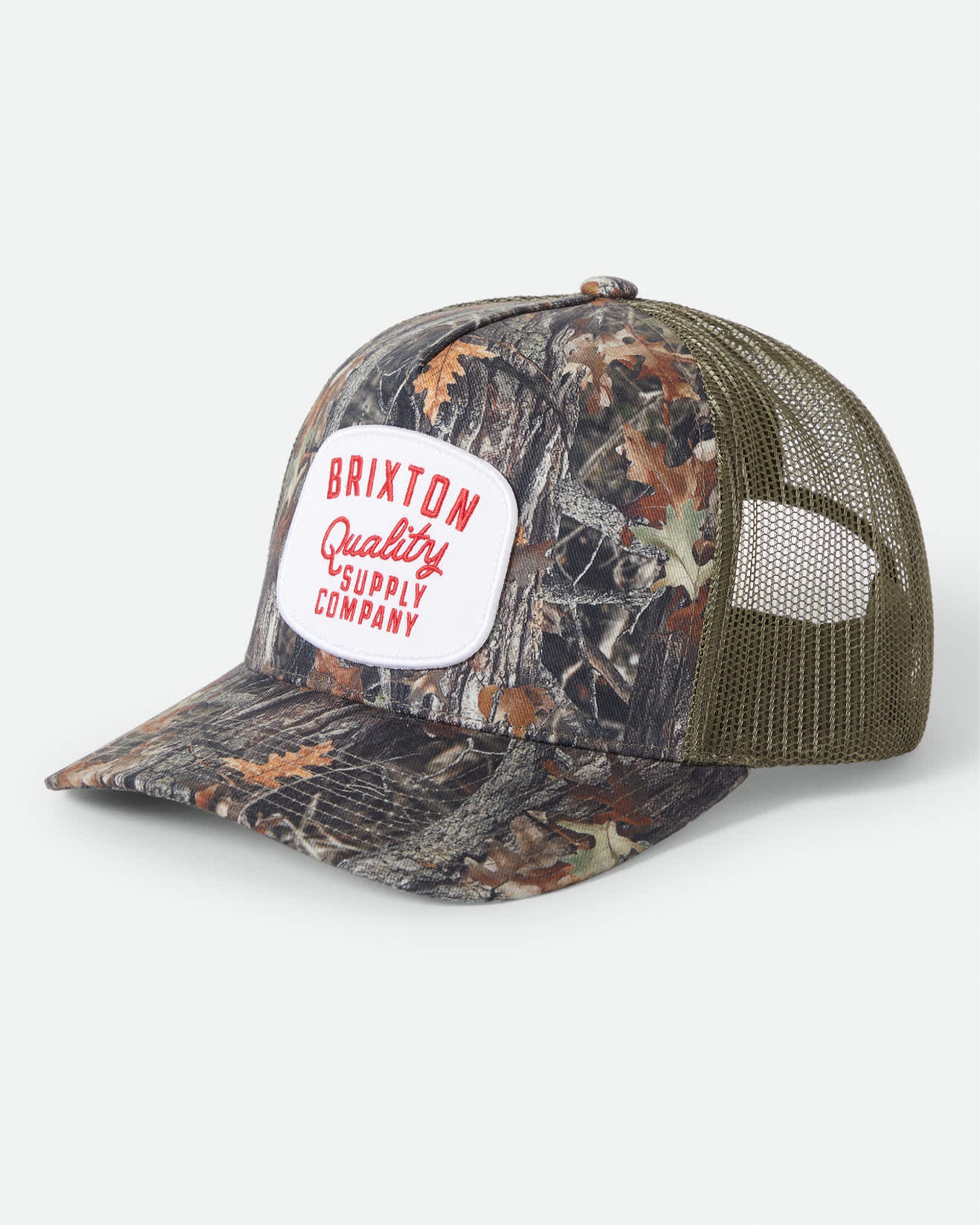 Brixton Hubal Netplus Trucker Hat - Tree Camo/Olive
