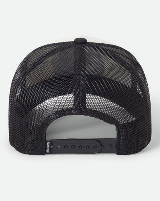 Brixton Hubal Netplus Trucker Hat - Black/Off White/Black