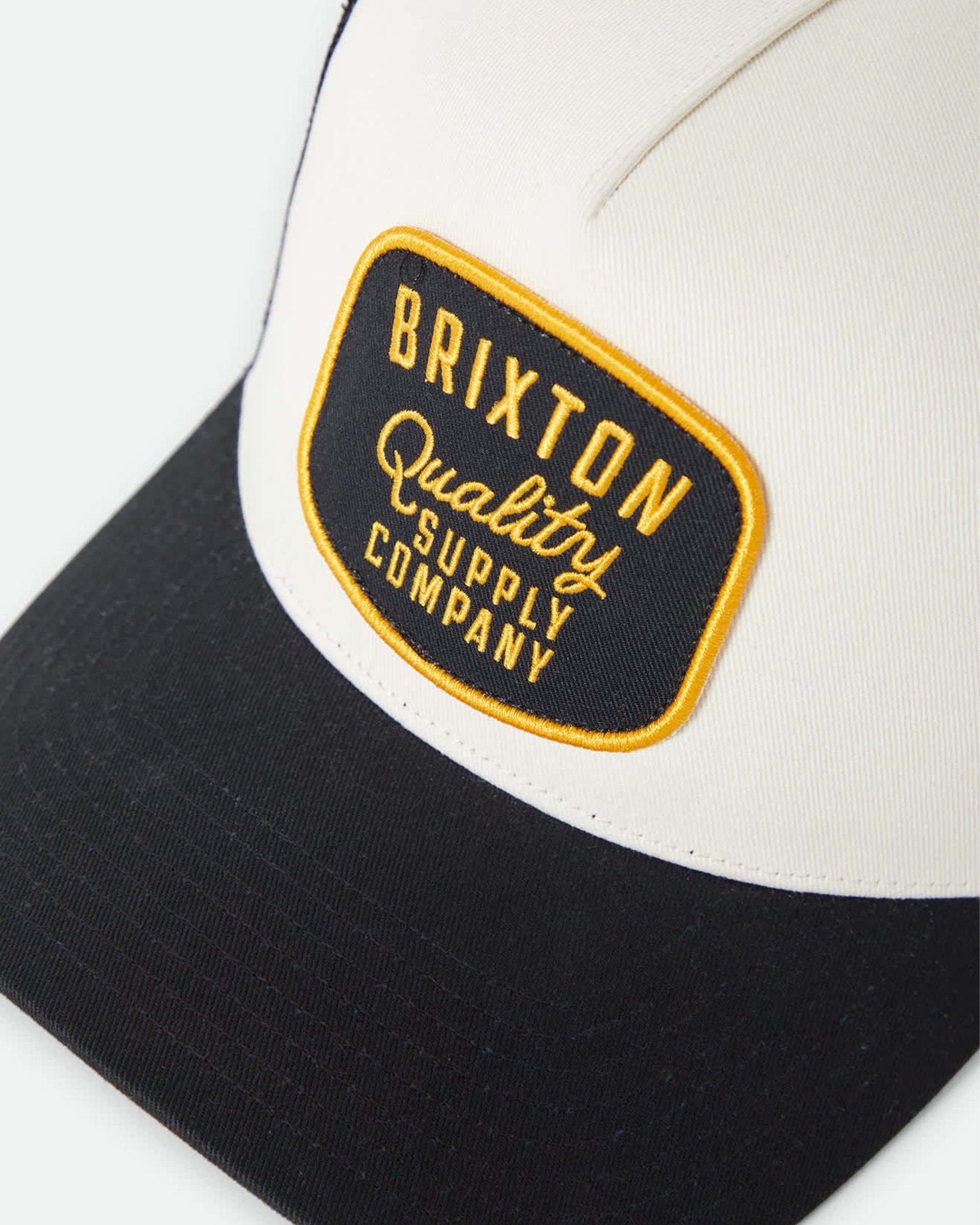 Brixton Hubal Netplus Trucker Hat - Black/Off White/Black