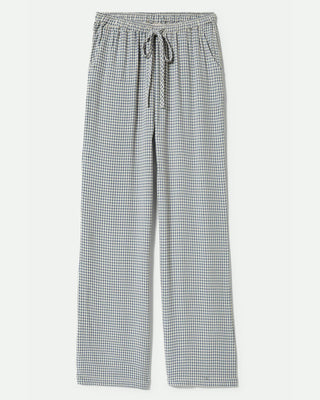 Brixton Women's Hudson Lounge Pant - Azure Blue Gingham