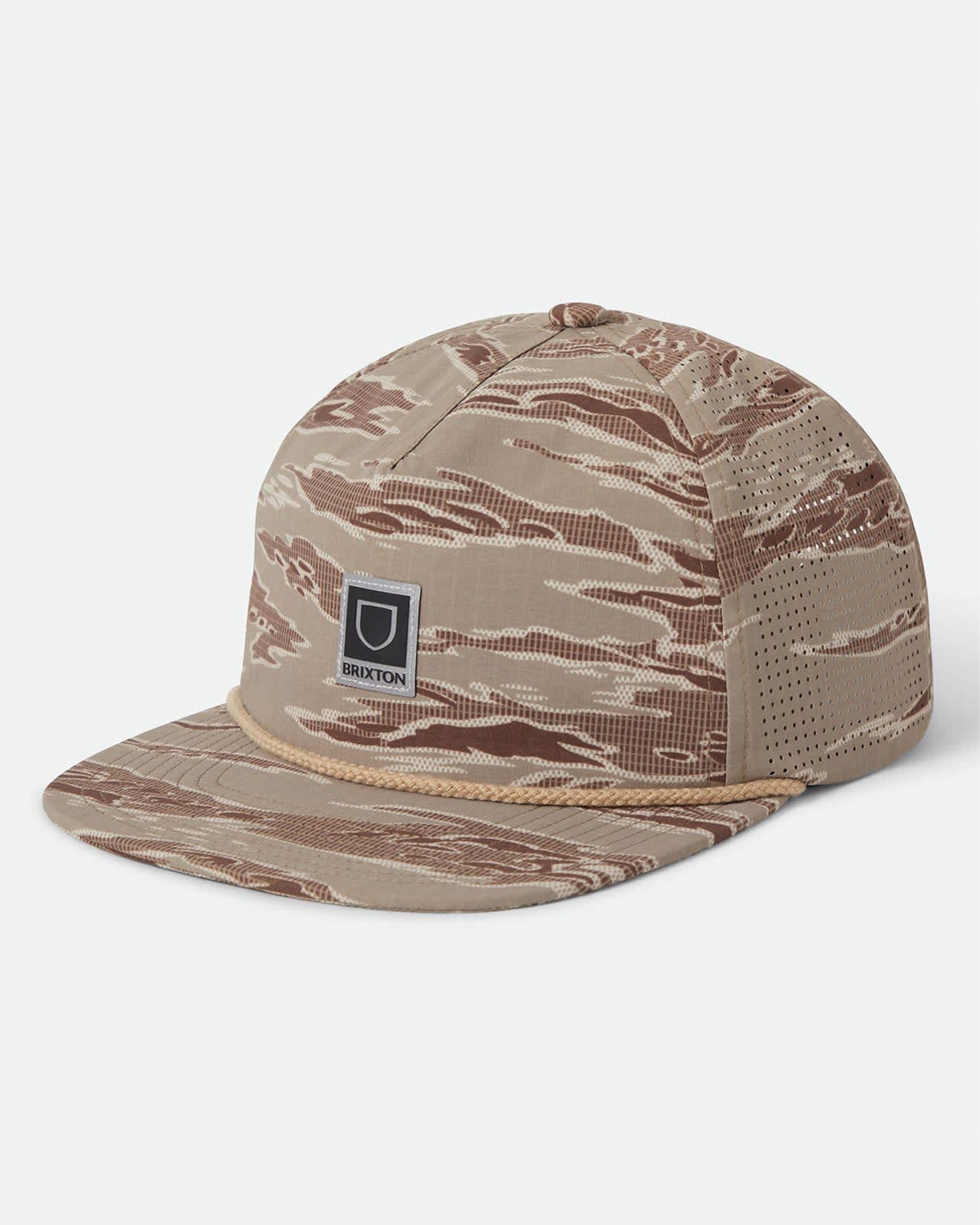 Brixton Journey Performance Snapback Hat - Desert Tiger Camo