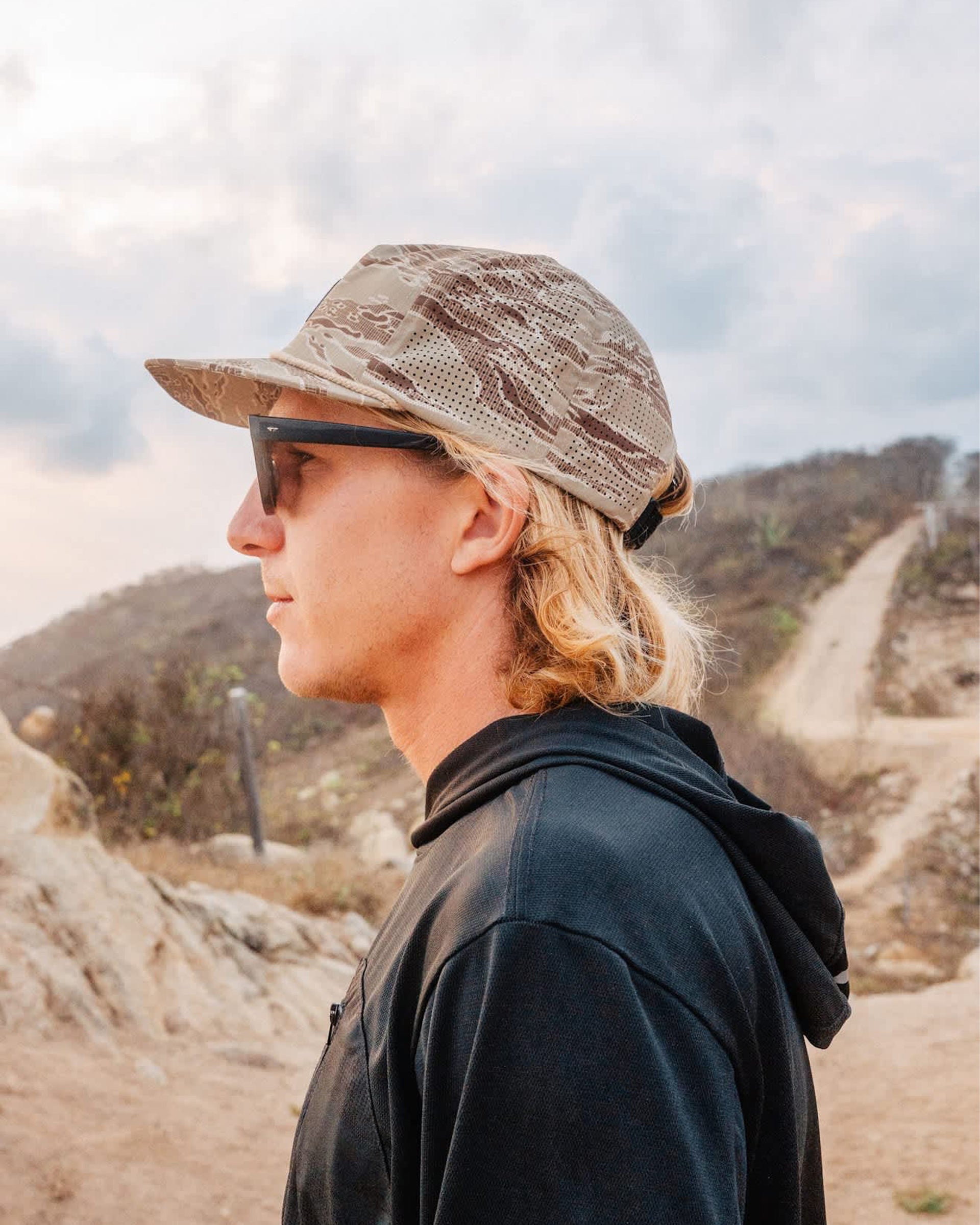 Brixton Journey Performance Snapback Hat - Desert Tiger Camo