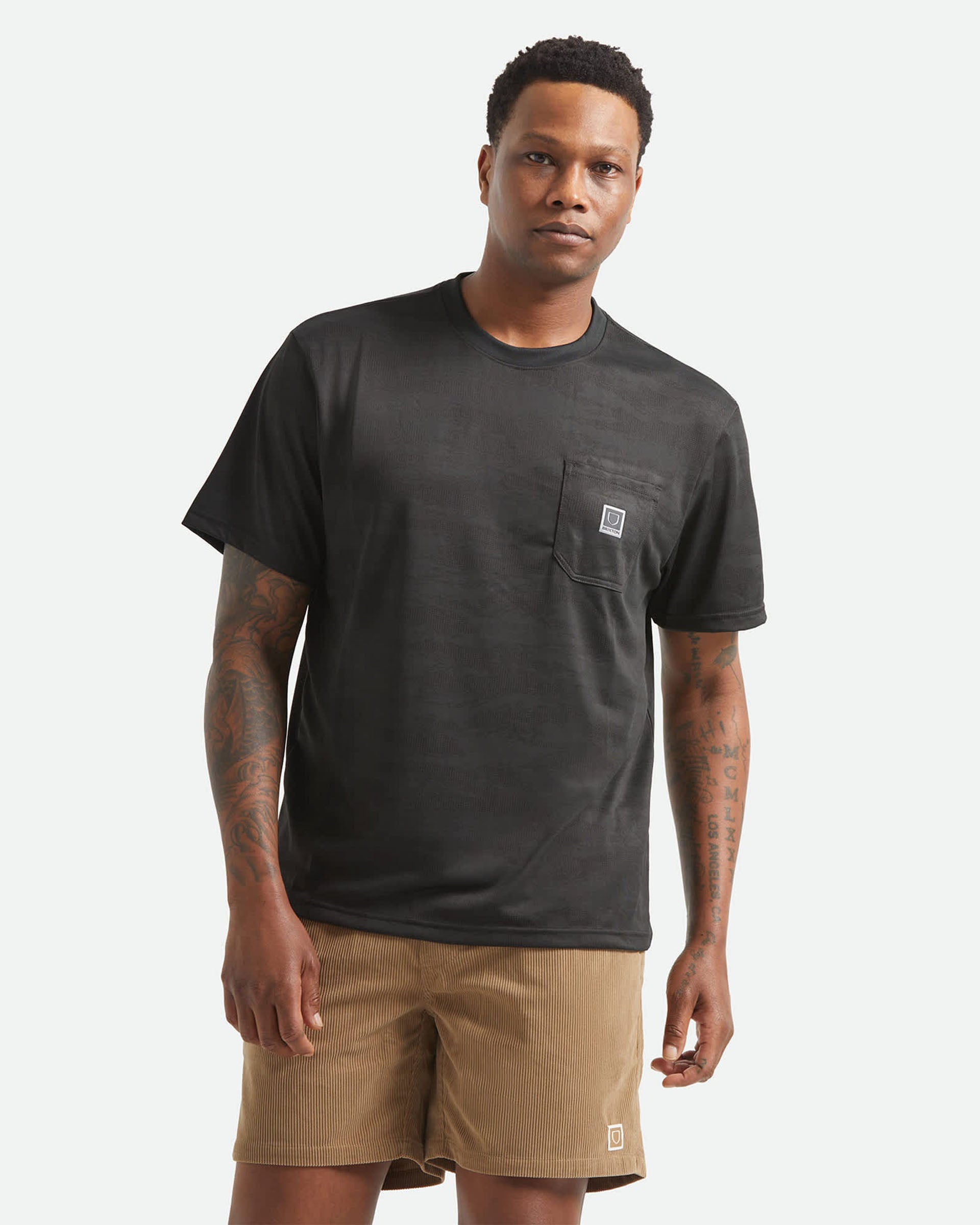 Journey S/S Pocket T-Shirt - Black Tiger Camo